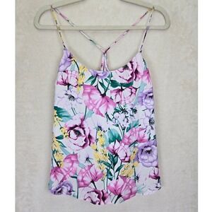 Victorias Secret Womens Floral Camisole‎ Large Floral Feminine Romantic Fairy
